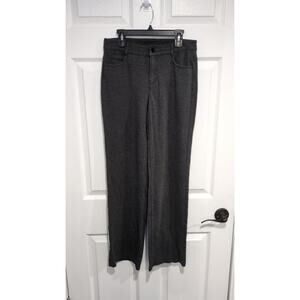 athleta size 2 stretchy cotton straight leg dark gray work office pants trousers